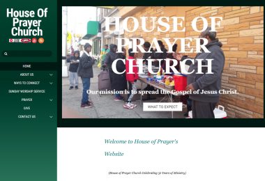 Best church website 2021 winner - House-of-Prayer-Church-Jersey-City-NJ
