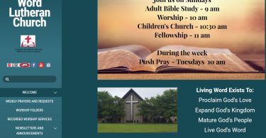 Best church website 2021 winner - Living-Word-Lutheran-Church-in-Orland-Park-IL