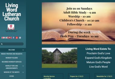 Best church website 2021 winner - Living-Word-Lutheran-Church-in-Orland-Park-IL