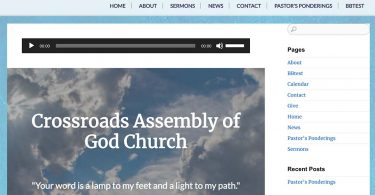 Award Winning Church Websites of 2022 - Crossroads Assembly of God Church, Rothschild, WI