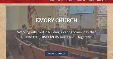 Best Church Websites 2022 Award Winner! - Emory Church in New Oxford, Pa