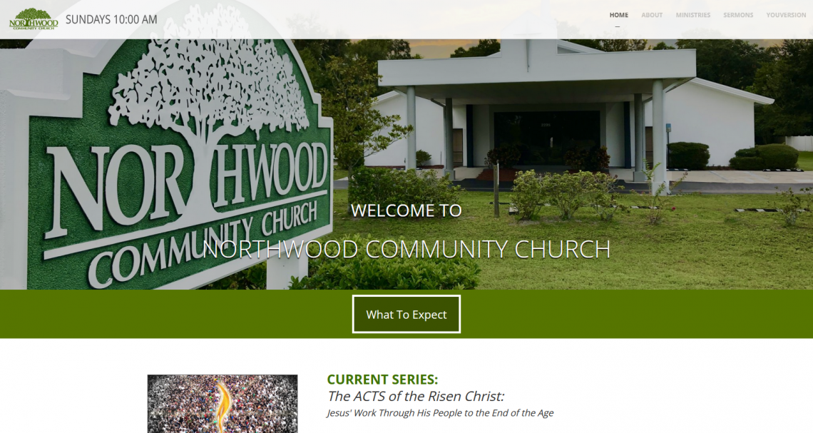 Award Winning Church Websites of 2023 - Northwood Community Church Clearwater, FL