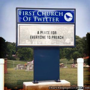 church social media
