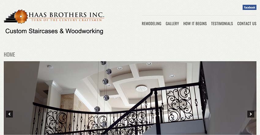 custom website design for carpenter