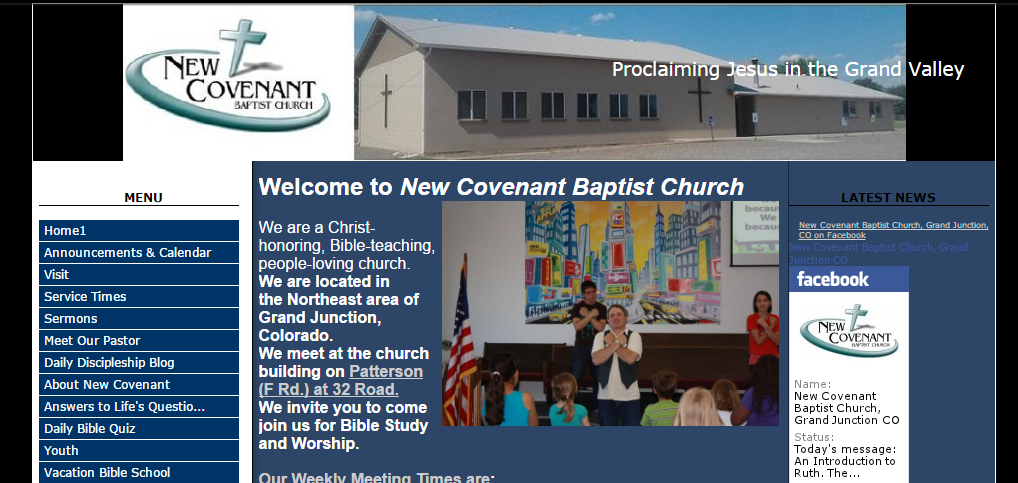 NE1 Website: New Covenant Baptist Church