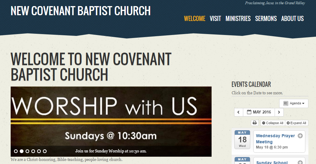 WP-EZ Website: New Covenant Baptist Church, Grand Junction, CO