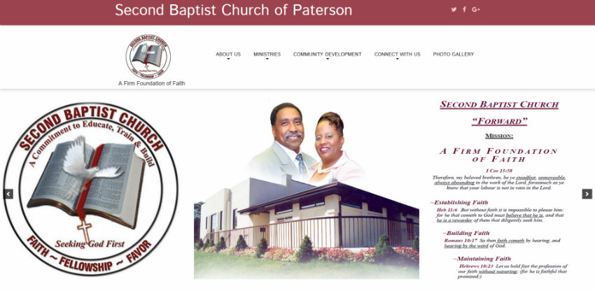 second baptist church Patterson, NJ