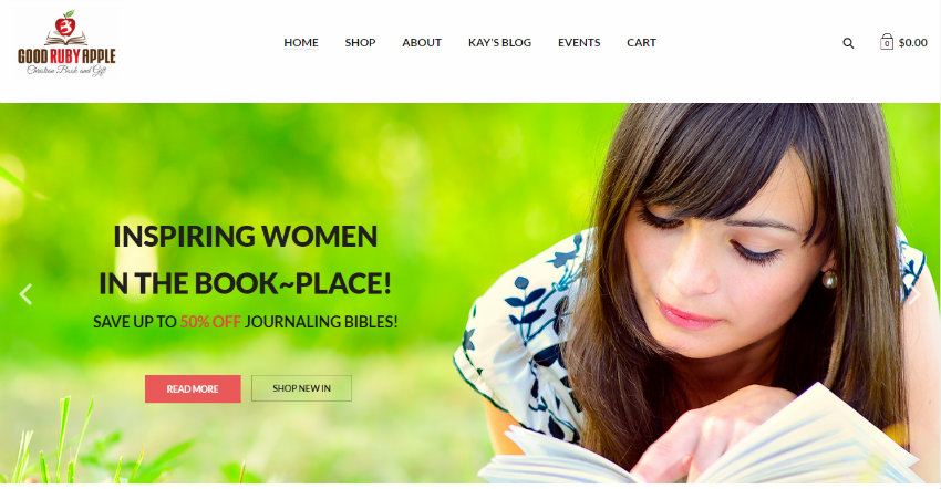 christian bookstore web design
