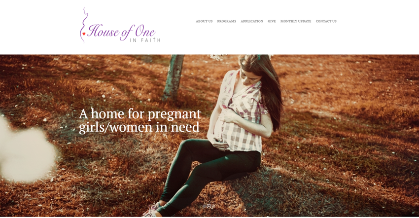 pregnancy center website design