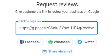 how to create a direct link to google reviews - screenshot 2