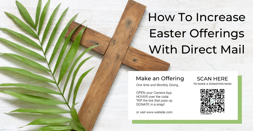 Easter offering, direct mail w QR code