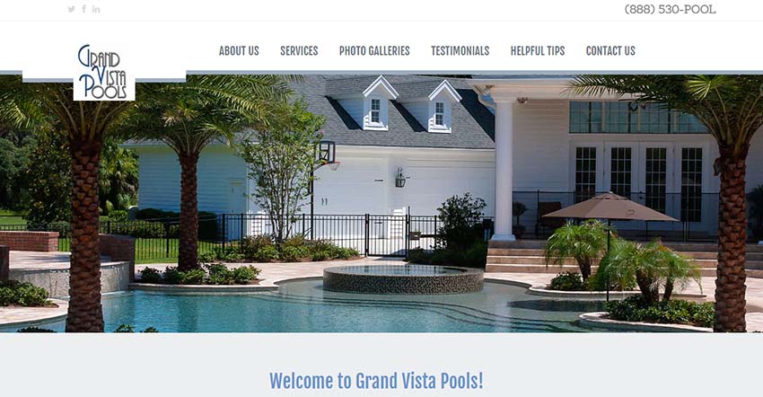 Why did a thriving custom pool builder change their website?