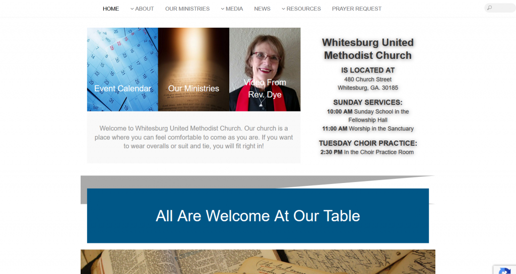 church website makeover 2 - after