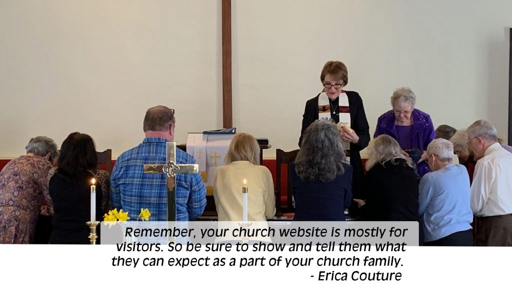 your church website is mostly for visitors - quote