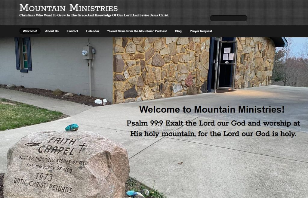 church website makeover - Mountain Ministries