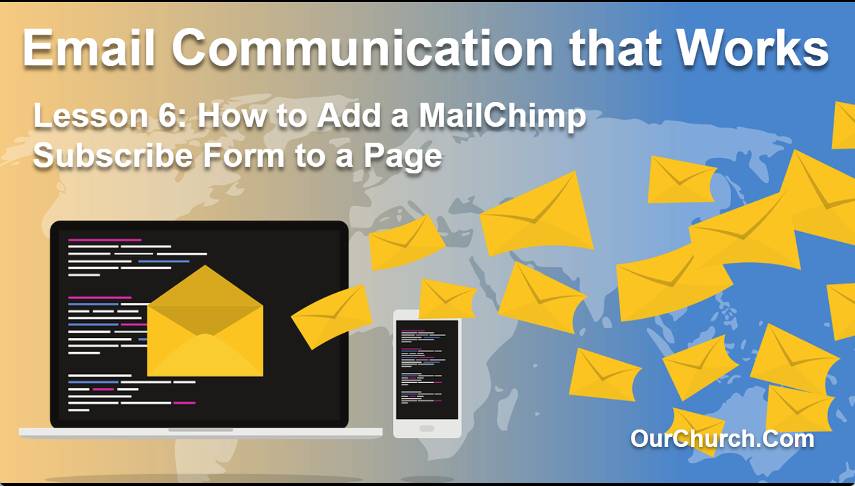 website builder - How to add MailChimp subscribe form