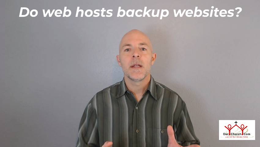 church website hosting backups