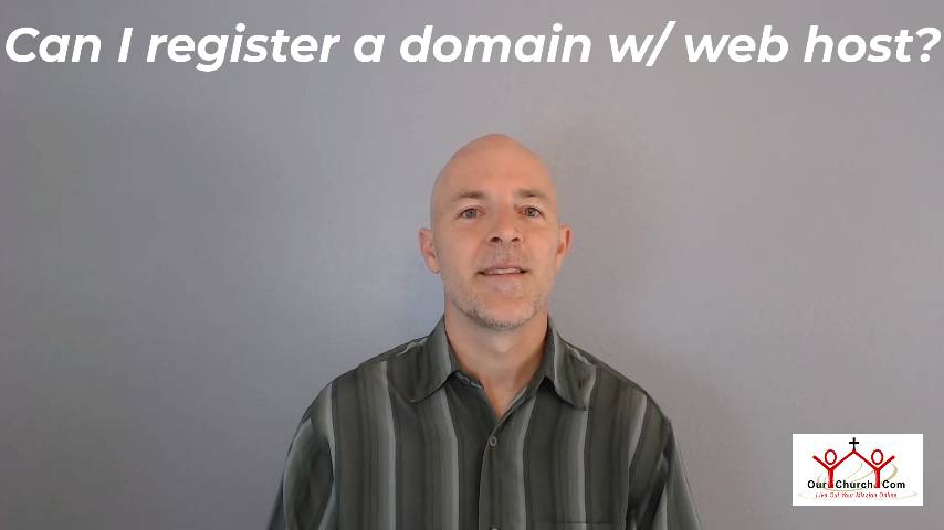 domain registration with church website hosting company