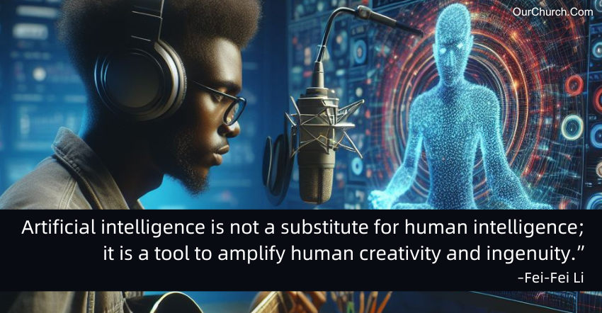 Quote: Artificial intelligence is not a substitute for human intelligence; it is a tool to amplify human creativity and ingenuity.” –Fei-Fei Li