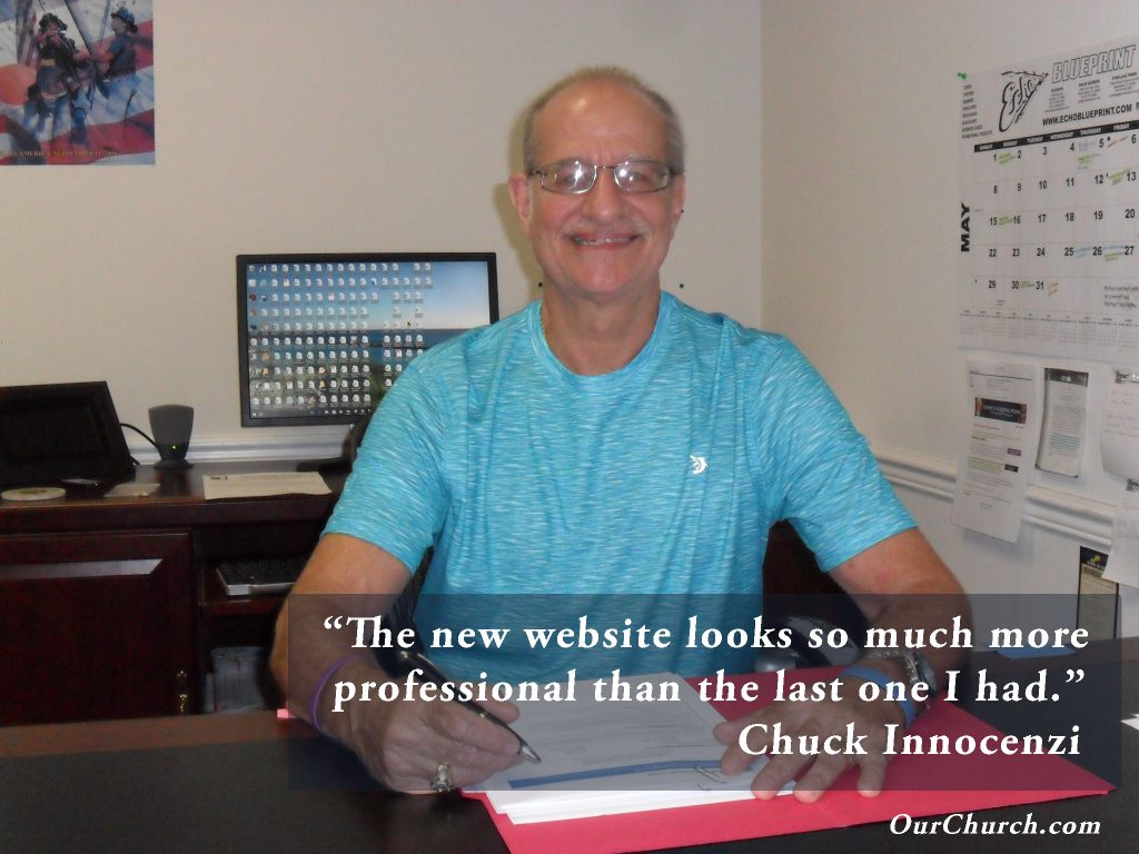 Quote: The new website looks so much more professional that the last one I had. -Chuck Innocenzi, Orange Blossom Realty