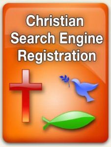 Christian search engine registration service